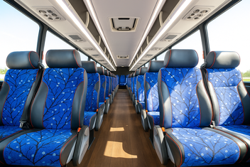 Cedar Rapids Charter Bus Inside