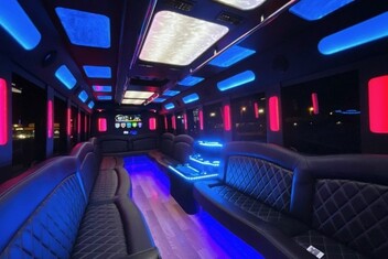 Cedar Rapids Limousine Bus Interior