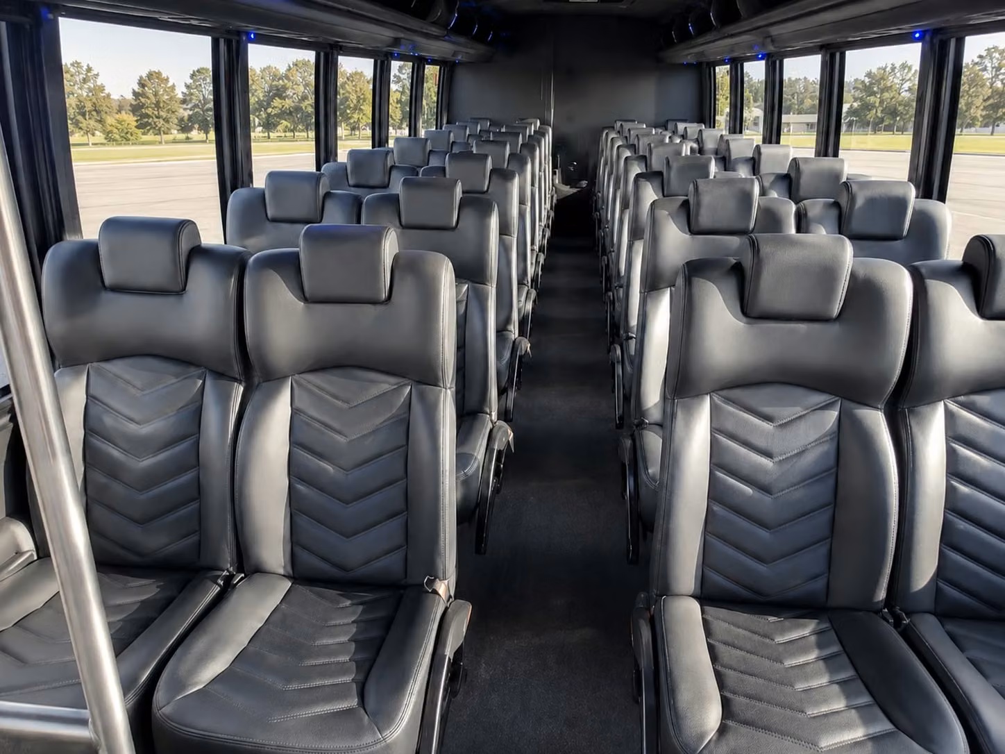 18 passenger minibus interior